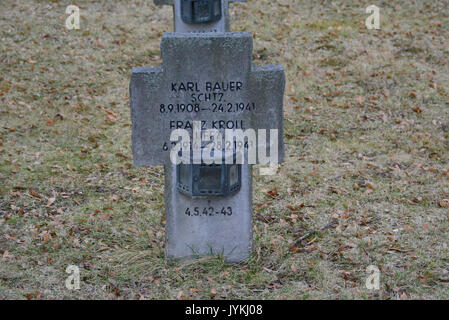 2017 0228 GuentherZ11 Zentralfriedhof Wien Gruppe97 Soldatenfriedhof Wien (Zweiter Weltkrieg) (34) Banque D'Images