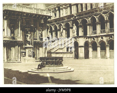 (CLEMENT) Venise1894pg447 Cour du Palais Ducal. Escalier des Géants Banque D'Images