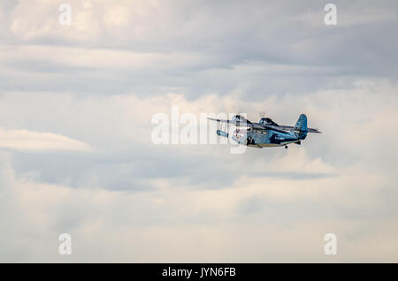 Grumman G-21 de l'oie au champ feutres meeting aérien. Spokane, Washington. Banque D'Images