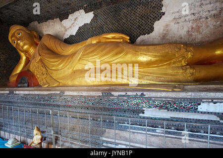 (Phowintaung Hpowindaung, Powintaung, Po Win Taung) grottes bouddhistes près de Monywa, Myanmar (Birmanie), en Asie du sud-est Banque D'Images