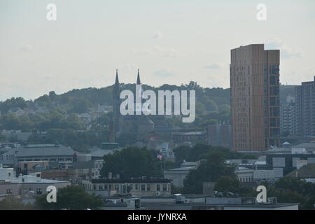 Une vue de contextes urbains dans une nouvelle Angleterre cityscape Banque D'Images