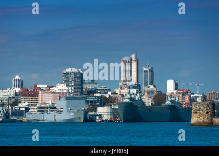 Garden Island Naval Base, Sydney, Nouvelle-Galles du Sud, Australie. Banque D'Images