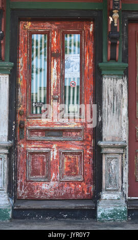 Une porte au centre-ville de Portsmouth - New Hampshire Banque D'Images