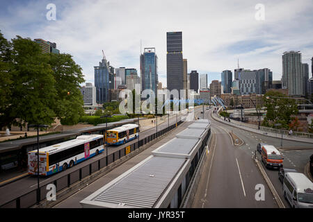 Des arrêts de bus à southbank, Brisbane Banque D'Images