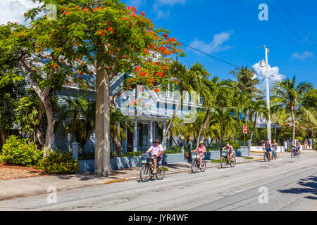 Les vélos à Key West en Floride Banque D'Images