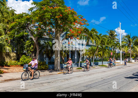 Les vélos à Key West en Floride Banque D'Images