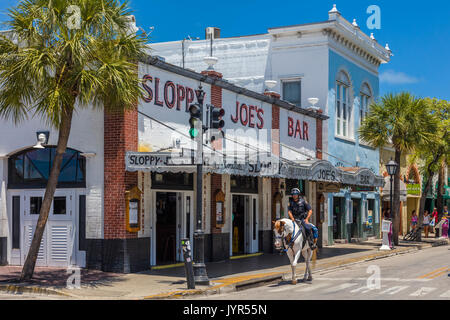 Sloppy Joes Bar sur Duval Street, à Key West en Floride Banque D'Images