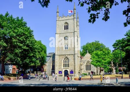 Mary-The St-vierge, l'église St Mary's Butts, Reading, Berkshire, Angleterre, Royaume-Uni Banque D'Images