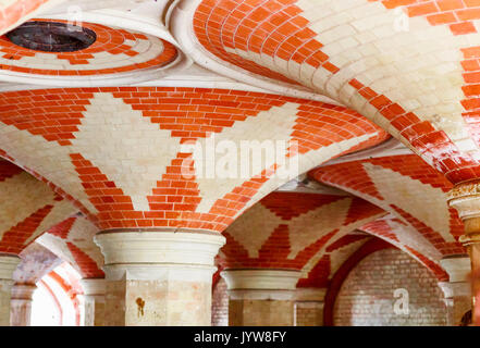 Londres, UK - 2 août 2017 - Le Palais de Cristal du métro, un ancien tunnel piétonnier victorienne dans le sud de Londres Banque D'Images