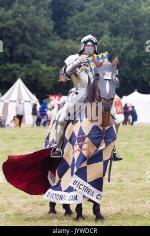 Blindée pleinement les chevaliers de Tournoi à cheval pour les rois de Chevaliers Banque D'Images