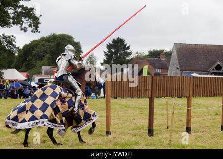 Blindée pleinement les chevaliers de Tournoi à cheval pour les rois de Chevaliers Banque D'Images