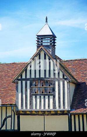 Igtham Mote, Manoir, Cour, Sevenoaks, Kent, Angleterre, l'Europe, Banque D'Images