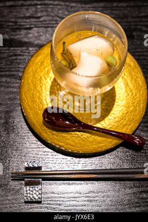 Fromage à la crème japonais tofu Groumet starter Banque D'Images