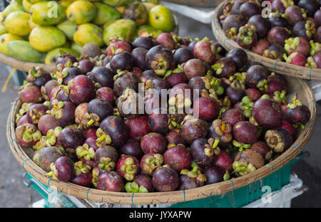 Tropical Fruit de mangoustan Banque D'Images