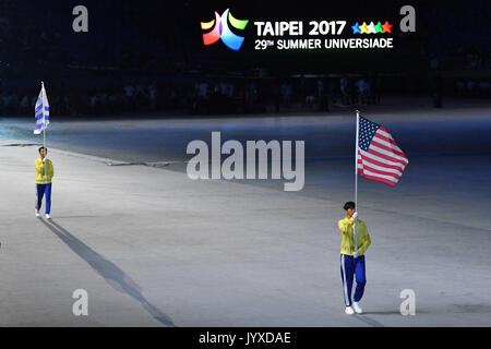 Taipei, Taiwan. Août 19, 2017. Vue générale de la cérémonie d'ouverture : La 29e Universiade d'été 2017 Taipei Taipei Cérémonie d Ouverture au Stadium à Taipei, Taiwan. Credit : MATSUO .K/AFLO SPORT/Alamy Live News Banque D'Images