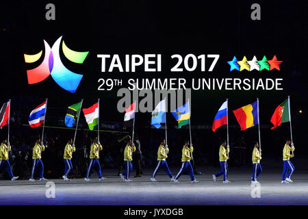 Taipei, Taiwan. Août 19, 2017. Vue générale de la cérémonie d'ouverture : La 29e Universiade d'été 2017 Taipei Taipei Cérémonie d Ouverture au Stadium à Taipei, Taiwan. Credit : MATSUO .K/AFLO SPORT/Alamy Live News Banque D'Images