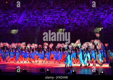 Taipei, Taiwan. Août 19, 2017. Vue générale de la cérémonie d'ouverture : La 29e Universiade d'été 2017 Taipei Taipei Cérémonie d Ouverture au Stadium à Taipei, Taiwan. Credit : MATSUO .K/AFLO SPORT/Alamy Live News Banque D'Images