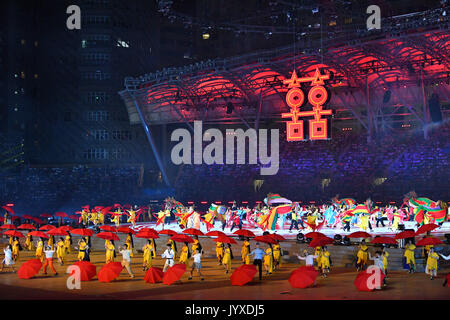 Taipei, Taiwan. Août 19, 2017. Vue générale de la cérémonie d'ouverture : La 29e Universiade d'été 2017 Taipei Taipei Cérémonie d Ouverture au Stadium à Taipei, Taiwan. Credit : MATSUO .K/AFLO SPORT/Alamy Live News Banque D'Images