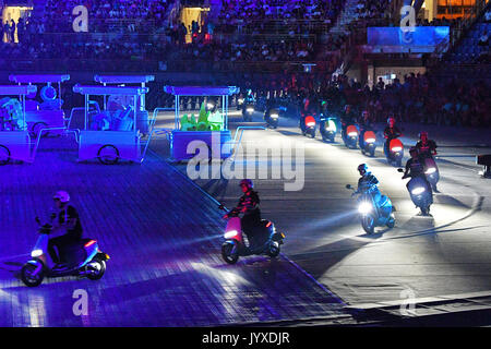 Taipei, Taiwan. Août 19, 2017. Vue générale de la cérémonie d'ouverture : La 29e Universiade d'été 2017 Taipei Taipei Cérémonie d Ouverture au Stadium à Taipei, Taiwan. Credit : MATSUO .K/AFLO SPORT/Alamy Live News Banque D'Images