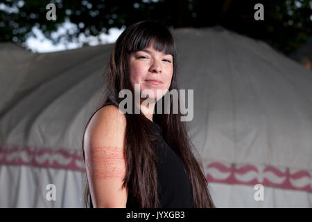 Edinburgh, Royaume-Uni. 20 août 2017. Natasha Kanape Fontaine, la poète innue, apparaissant à l'Edinburgh International Book Festival. Gary Doak / Alamy Live News Banque D'Images