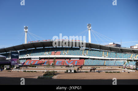 Göteborg, Suède. Août 21, 2017. Vue de l'Ullevi Stadium pour la formation La formation à l'équitation Championships à Göteborg, en Suède, 21 août 2017. La compétition se poursuivra jusqu'au 27 août. Photo : Friso Gentsch/dpa/Alamy Live News Banque D'Images