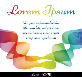 Arrière-plan de fréquences lignes ondulées. Affiche en couleurs design. Vector illustration Illustration de Vecteur