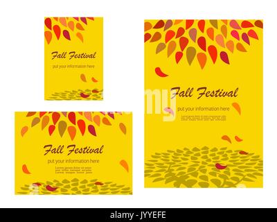 Définir des modèles de dépliants publicitaires pour présentation Illustration de Vecteur