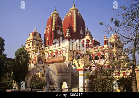 (Laxminarayan Lakshminarayan ou) Birla Mandir temple hindou, Delhi, Inde Banque D'Images