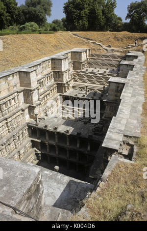 Rani-ki-Vav étape bien, Patan, Gujarat, Inde Banque D'Images