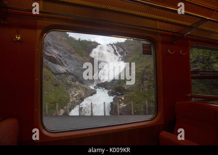 La Flam Railway est un des plus beaux voyages en train le monde Banque D'Images