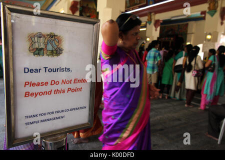 Temple Sri Mariamman Singapour Banque D'Images