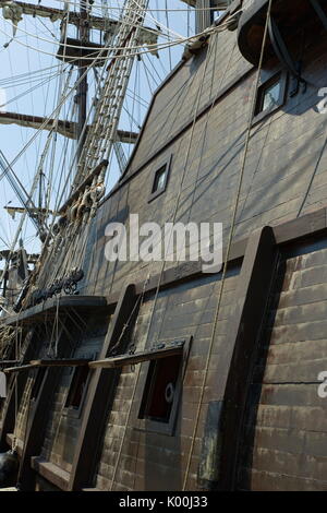 Le Galeon l'Andalousie est une réplique historique du xviiie siècle, de galleon marchande espagnole armés. Une exposition de bateau, elle a navigué à travers le monde. Banque D'Images