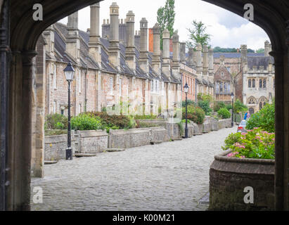 Près des vicaires, à Wells, Somerset, Angleterre, Banque D'Images