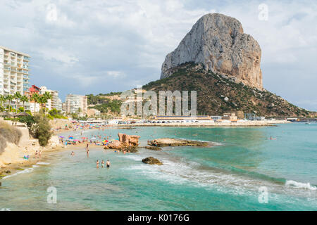 - Penon de Ifach Calpe Rock - Calpe, Costa Blanca, Espagne Banque D'Images