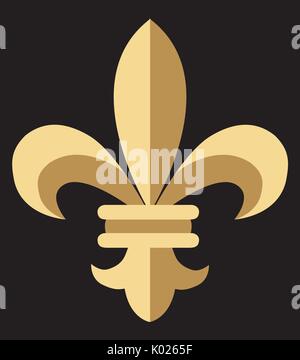 Vector illustration de fleur de lis fleur Illustration de Vecteur