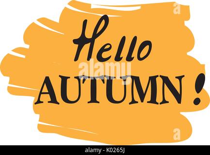 Vector illustration de bonjour automne fond Illustration de Vecteur