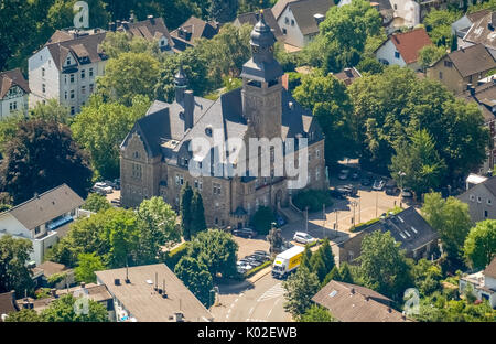 Le Conseil municipal a Wetter (Ruhr), Hôtel de Ville, une laïque, Wetter (Ruhr), Ruhr, Nordrhein-Westfalen, Allemagne, Europe, Hagen, vue aérienne, vue aérienne, une Banque D'Images