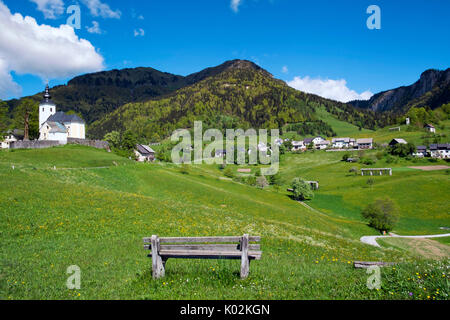 Village de Sorica est l'un des plus beaux villages de montagne en Slovénie. Banque D'Images