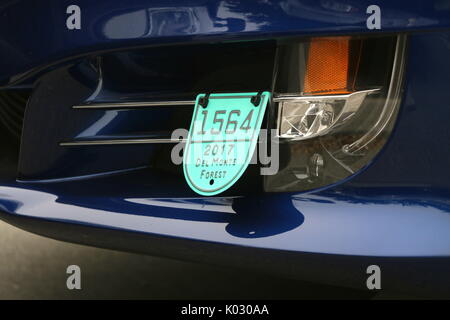Tag voiture, location semaine, monterey, ca. Banque D'Images