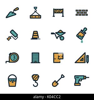 Vector Construction plate icons set Illustration de Vecteur