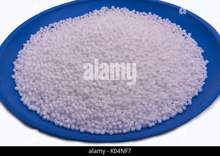 Mumbai / l'Inde 13 août 2014 Perles de sagou blanc en bleu platel sait aussi comme Sabudana Banque D'Images