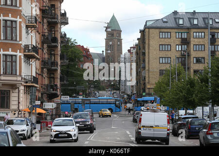 Göteborg, Suède. Août 21, 2017. Une scène de rue à Göteborg, Suède, 21 août 2017. Photo : Friso Gentsch/dpa/Alamy Live News Banque D'Images