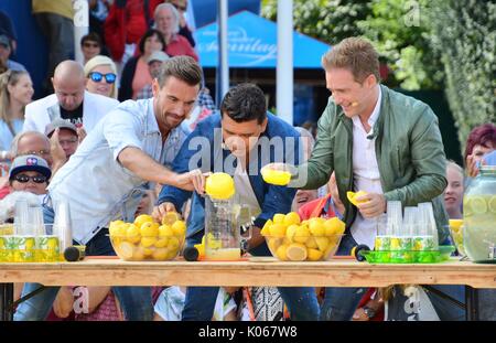 Rust, Allemagne, 20 août 2017, Das Erste ARD TV Show "immer wieder Sonntags' Avec Klubb3 Crédit : mediensegel/Alamy Live News Banque D'Images