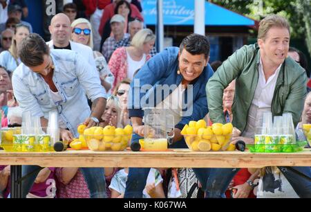 Rust, Allemagne, 20 août 2017, Das Erste ARD TV Show "immer wieder Sonntags' Avec Klubb3 Crédit : mediensegel/Alamy Live News Banque D'Images