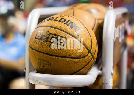 Les joueurs de basket-ball en compétition semaine 9 big3 à trois contre trois prévisions avec un taux d'une ligue de basket-ball d'août 20,2017 seattle,Washington. Banque D'Images