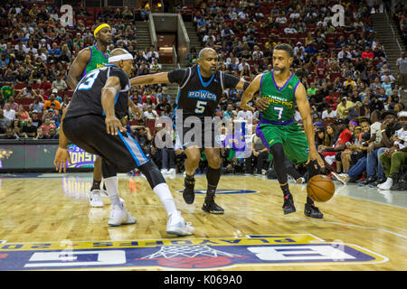 Cuttino mobley # 5 blocs d'alimentation mahmoud Abdul-rauf # 73 monstres dirigés par semaine 9 big3 à trois contre trois prévisions avec un taux d'une ligue de basket-ball d'août 20,2017 seattle,Washington. Banque D'Images