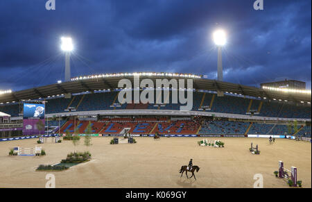Göteborg, Suède. Août 21, 2017. Formation cavaliers FEI Longines au championnat d'Europe 2017 au Stade Ullevi de Göteborg, en Suède, le 21 août 2017. La compétition se poursuivra jusqu'au 27 août. Photo : Friso Gentsch/dpa/Alamy Live News Banque D'Images