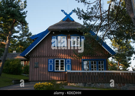 Nida, Lituanie. 17 juillet, 2017. La maison d'été de Mann dans lequel l'écrivain allemand Thomas Mann séjourna au cours de vacances à Nida, Lituanie, 17 juillet 2017. Photo : Alexander Welscher/dpa/Alamy Live News Banque D'Images
