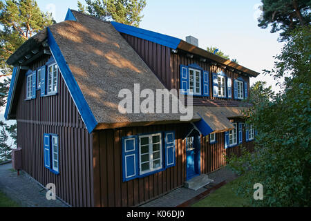 Nida, Lituanie. 17 juillet, 2017. La maison d'été de Mann dans lequel l'écrivain allemand Thomas Mann séjourna au cours de vacances à Nida, Lituanie, 17 juillet 2017. Photo : Alexander Welscher/dpa/Alamy Live News Banque D'Images