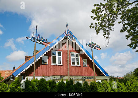 Nida, Lituanie. 17 juillet, 2017. La maison d'été de Mann dans lequel l'écrivain allemand Thomas Mann séjourna au cours de vacances à Nida, Lituanie, 17 juillet 2017. Photo : Alexander Welscher/dpa/Alamy Live News Banque D'Images